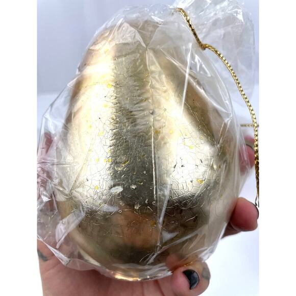 VTG Lot of 2 Gold Painted Elegant Candles Pear & Apple Gift Lord + Taylor - Picture 9 of 12